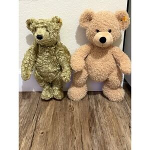 VTG Steiff 1920 Classic Teddy Bear Pair With Growler - #000737 & #111679 Germany
